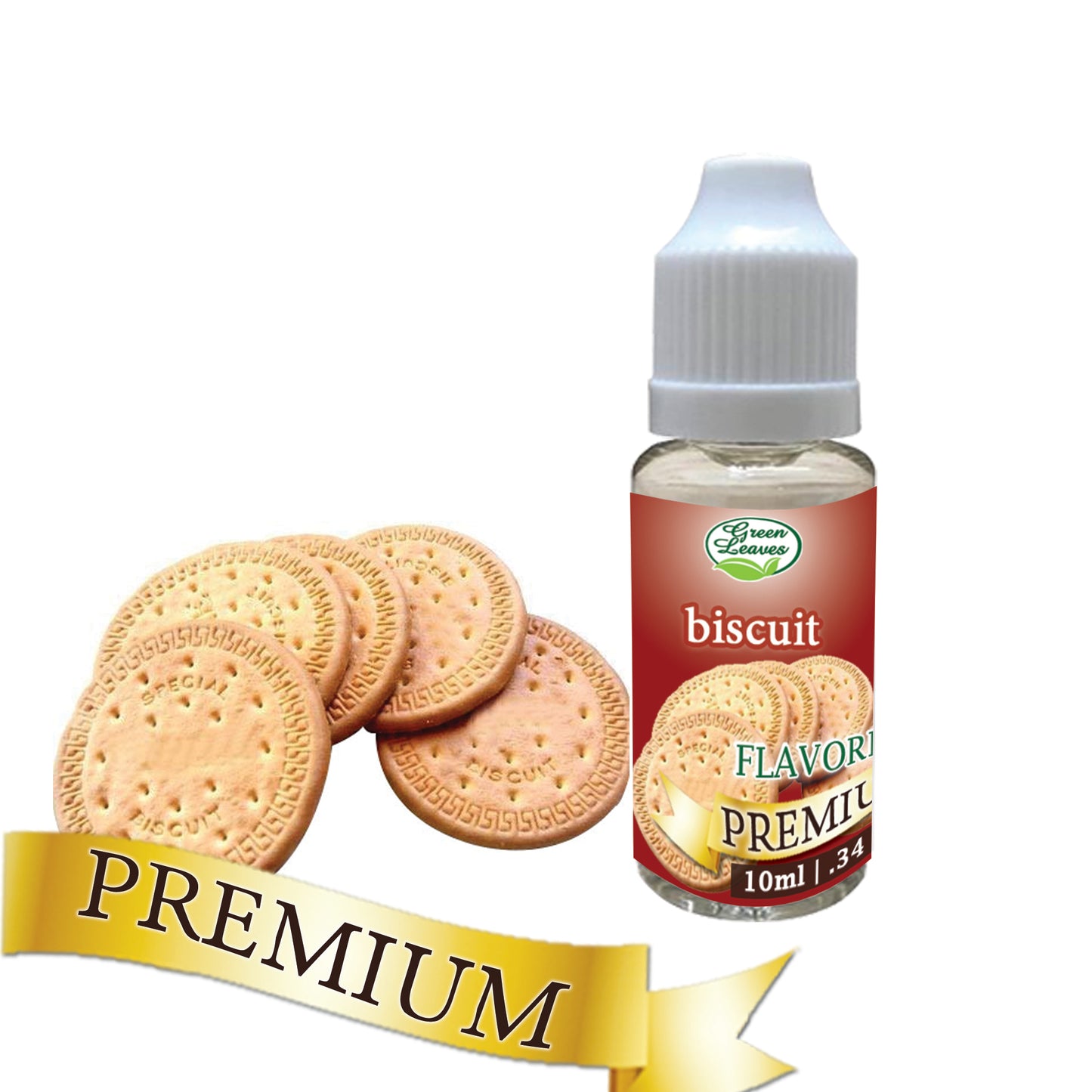 Premium Green Leaves Marie Biscuit Flavor