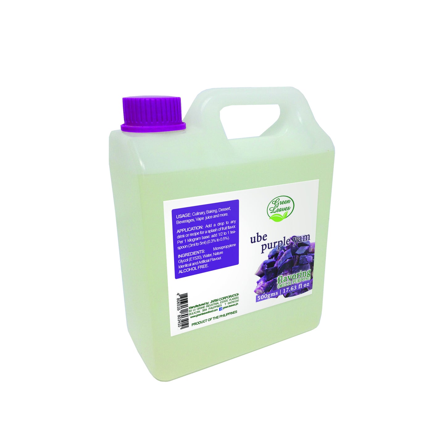 Green Leaves Concentrated Purple Yam Ube Multi-purpose Flavor Essence 30ml - 1 Gallon